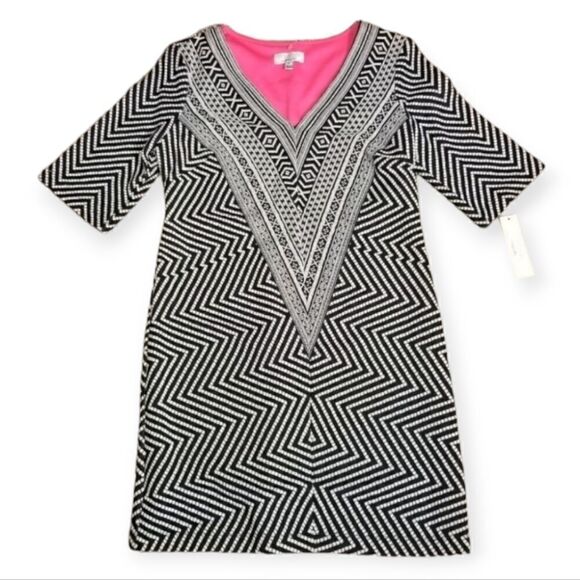 Signature by robbie bee vneck dress - Picture 1 of 7